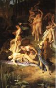 Emile Levy Death of Orpheus Spain oil painting artist